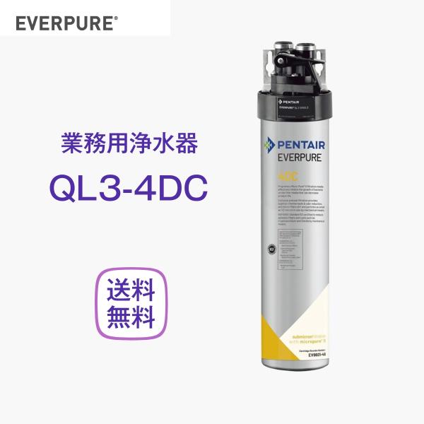 エバーピュア QL3-4DC 浄水器 業務用 フィルターヘッド付 : 厨房