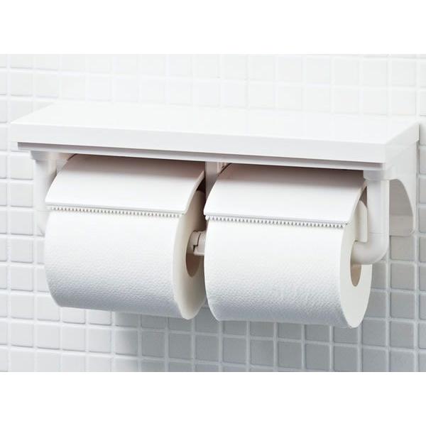 LIXIL INAX 棚付2連紙巻器（ワンタッチ式）CF-AA64ワンハンドカット