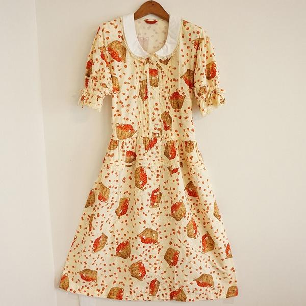 PINK HOUSE（ピンクハウス） #spc ワンピース 黄色 半袖 いちご柄