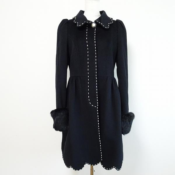 Lois CRAYON（ロイスクレヨン） #wnc コート M 黒 アンゴラ混 ラビット