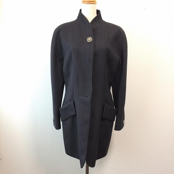 CELINE（セリーヌ） #anc コート 40 チャコールグレー ヴィンテージ 銀