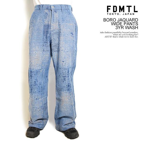 FDMTL（ファンダメンタル） パンツ FDMTL BORO JAQUARD WIDE PANTS 3YR