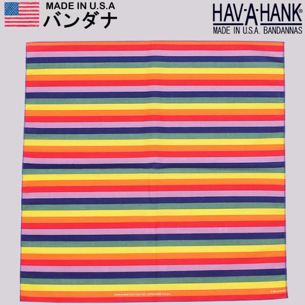 HAV-A-HANK（ハバハンク） バンダナ（レインボー）HAVAHANK_NOV783