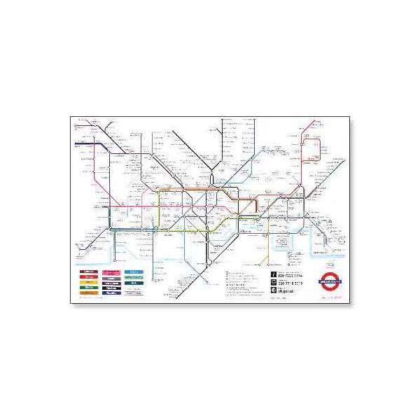 ポスター アート London Underground Map (ロンドン地下鉄マップ