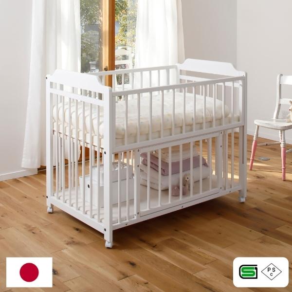 おまけ付 美品 日本製 ベビーベッド サークル 収納棚 キンタロー