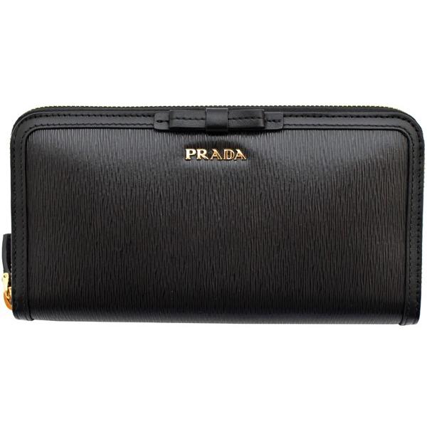 PRADA（プラダ） プラダ財布 ラウンドファスナー長財布 レディ−ス