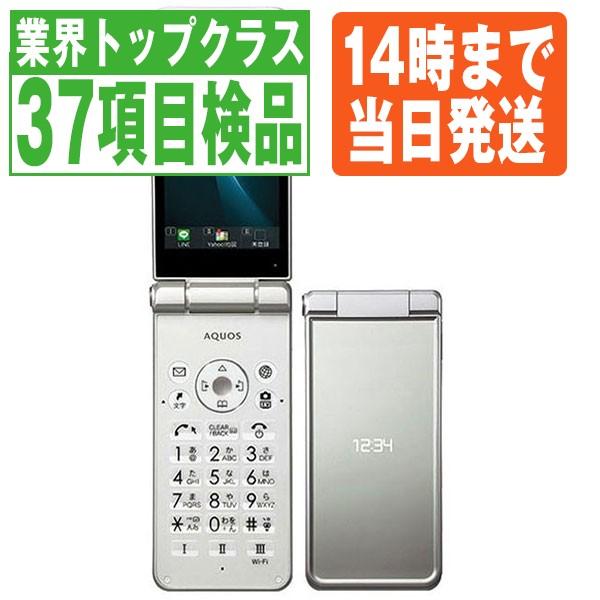 AQUOS 601SH ケータイ2 ホワイト SIMフリー 中古 ガラケー 本体