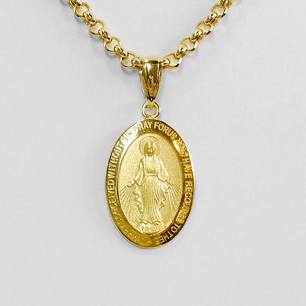 K18 マリア ペンダントトップ メンズ レディース 18金 イエロー