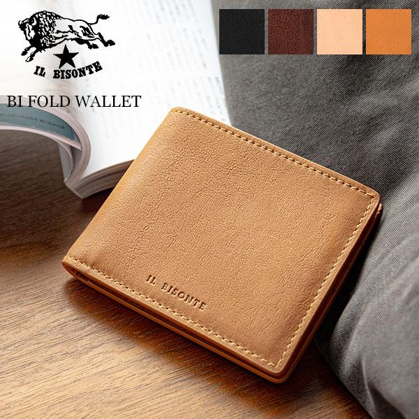 IL BISONTE（イルビゾンテ） 【並行輸入品】 在庫限り 二つ折り財布 BI