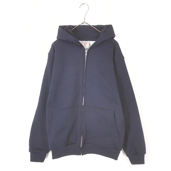 古着 90s PLUMA 無地 ソリッド 裏サーマル セットイン スウェット