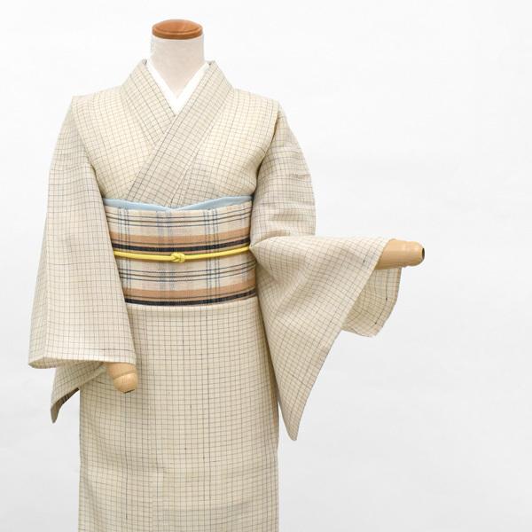 丹波布 手紡ぎ 草木染め 手織り 八寸 名古屋帯 ベージュ : 帯専門店