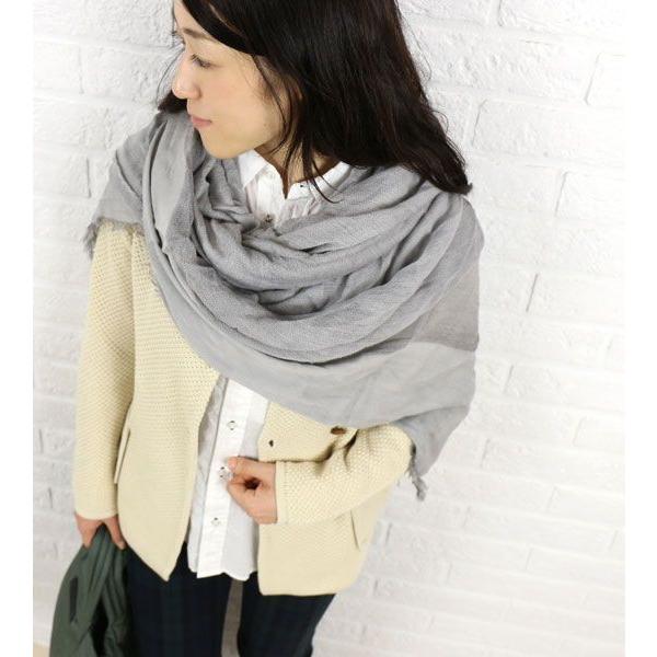 Faliero Sarti(ファリエロ サルティ) シルク混 ウールレーヨンストール