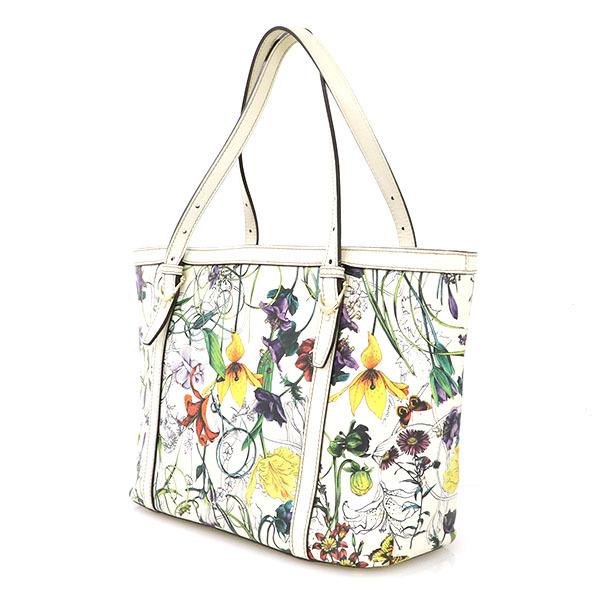 グッチ GUCCI ボタニカル柄 アイボリー 花柄 PVC ニース フローラ