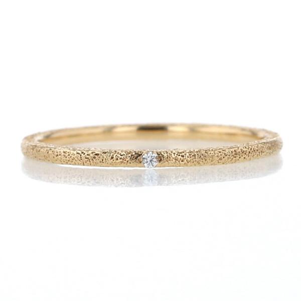 ete エテ K18YG イエローゴールド リング ダイヤモンド 一粒石