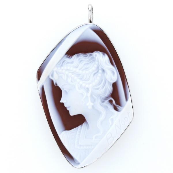 Bilkis Noor K14WG ホワイトゴールド ネックレストップ ブローチ