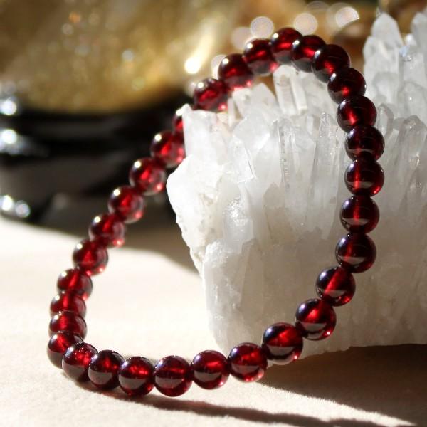 開運 ガーネット ブレスレット 誕生石 恋愛 パワーストーン メンズ