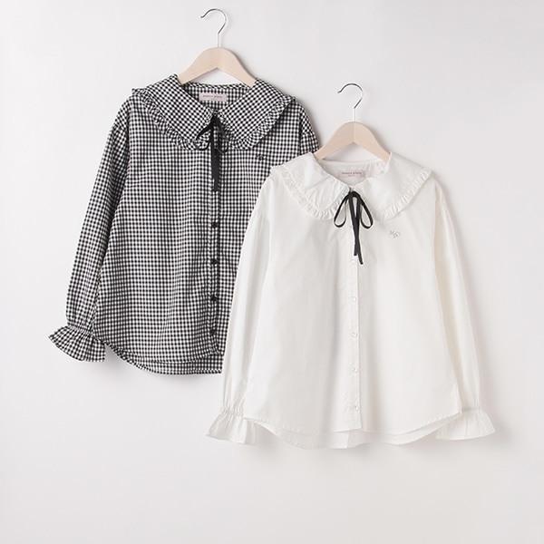 mezzo piano junior メゾピアノジュニア 王道セーラーブラウス M(150cm