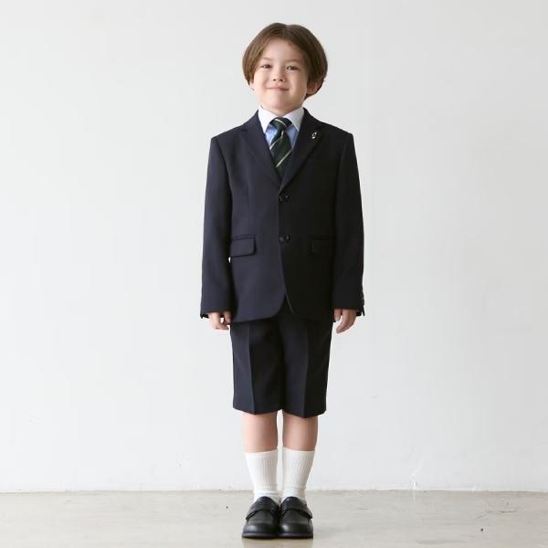 petit main プティマイン 紺JK＋ショートパンツセット 110 120 130cm