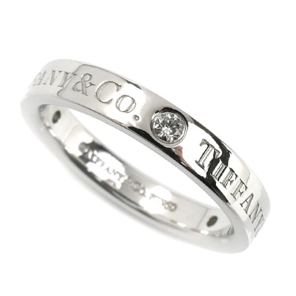TIFFANY&Co.（ティファニー） Pt950プラチナ フラットバンド 3Pダイヤ