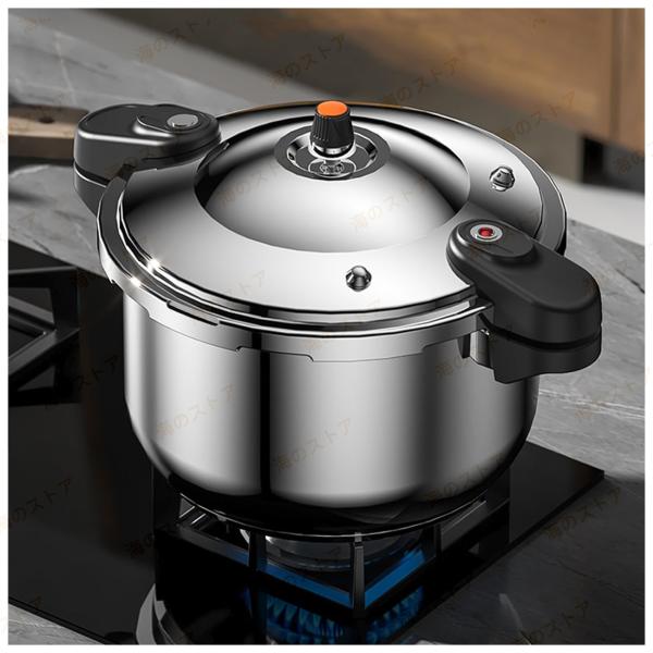 圧力鍋 304ステンレス鋼圧力鍋 10L/12L/16L 圧力なべダブルハンドル