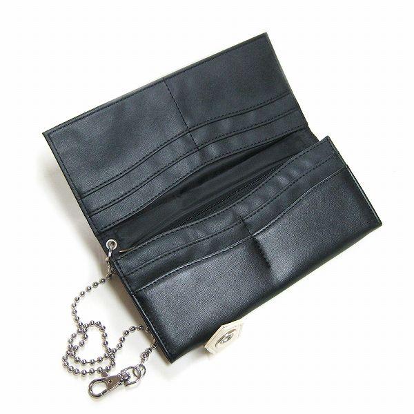 財布 長財布 メンズ レディース 人気 バイカラー ウォレットチェーン