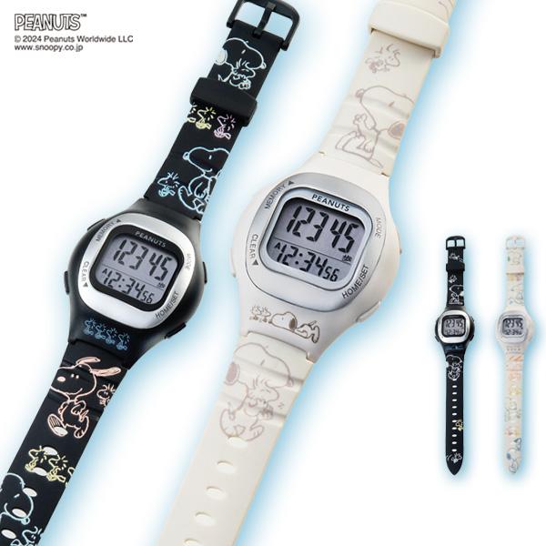 時計 とけい ウォッチ 腕時計 万歩計 ウォーキング スヌーピー 防水