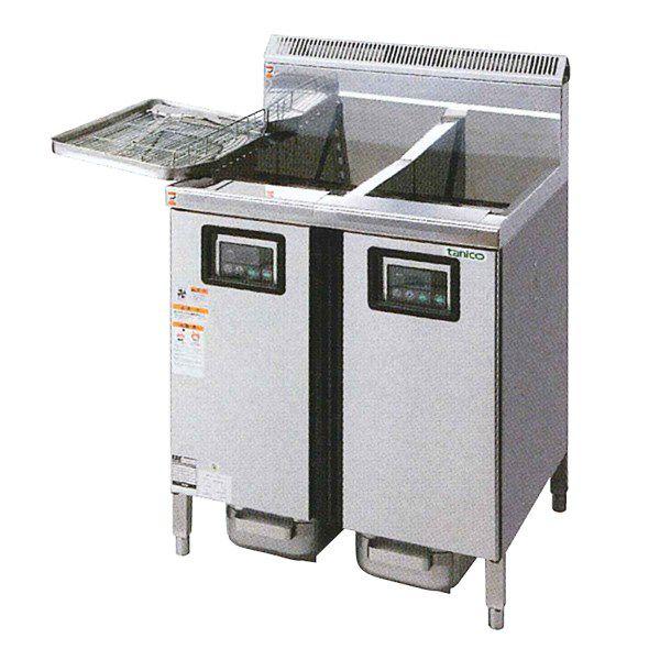 送料無料 新品 タニコー 2槽ガスフライヤー （15L） TGFL-67DCW (旧 D