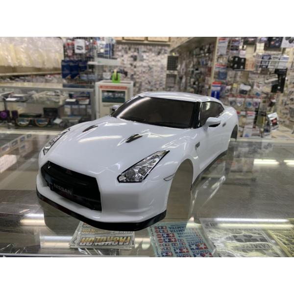 当店オリジナル塗装済みボディ タミヤ 1/10 NISSAN GT-R(R35) ホワイト