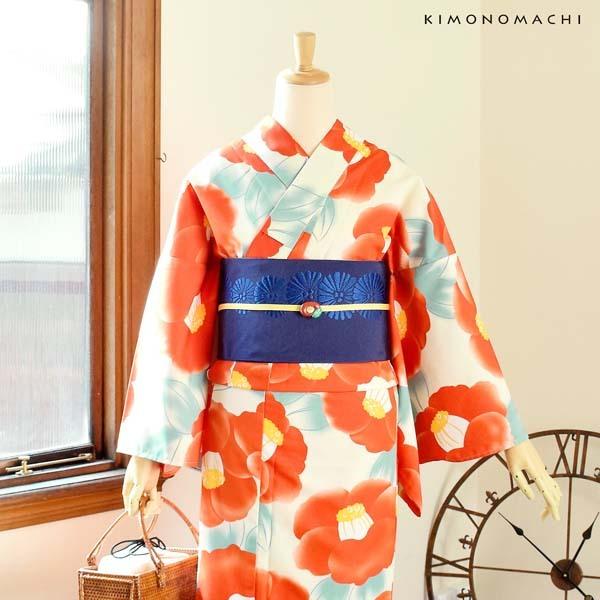 KIMONOMACHI （Prices down2）浴衣 レディース 単品 「クリーム 水彩椿