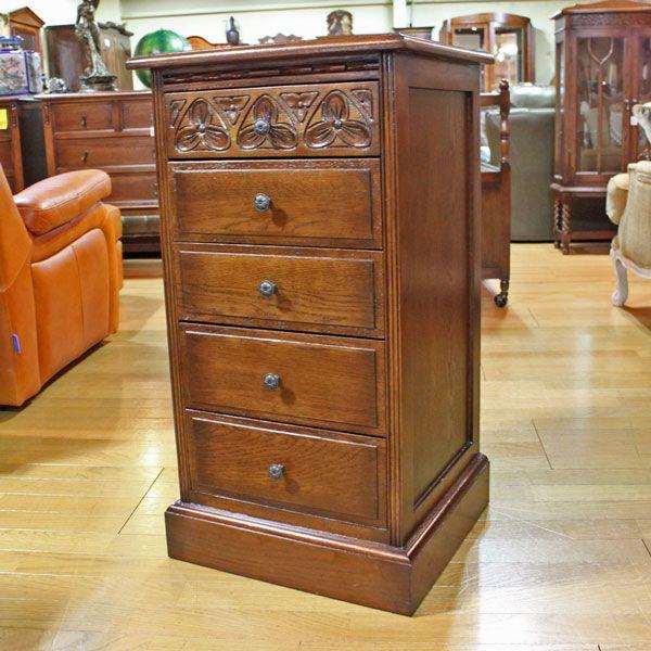 5段チェスト オーク 完成品 木製 レトロ タンス : インテリア北欧Yahoo