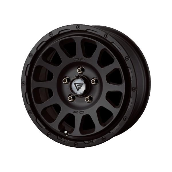 DELTA FORCE OVAL 16インチ 7.0J +42 5-114.3 マットブラック 4本で