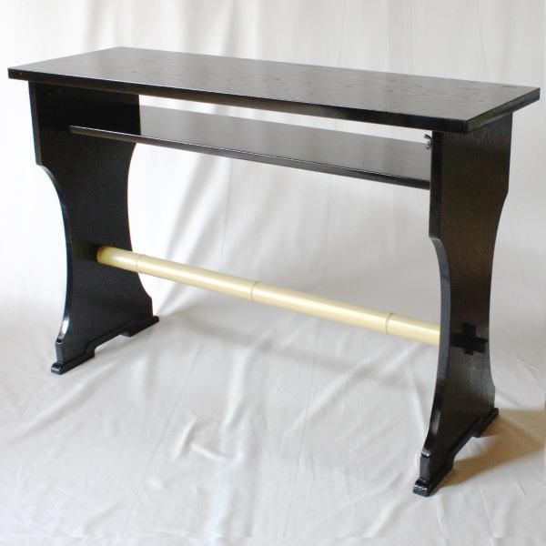 茶道具 立礼棚 喫架 表千家用 掻合塗り 中村宗悦作 組立式 柿合わせ 柿