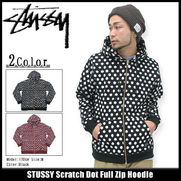 STUSSY（ステューシー） STUSSY Scratch Dot ジップアップ パーカー