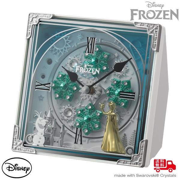 Disney（ディズニー） アナ雪 置時計 メロディ からくり エルサ 時計
