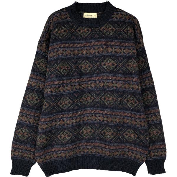 Eddie Bauer（エディーバウアー） 古着 スノー柄 雪柄 ウールニット