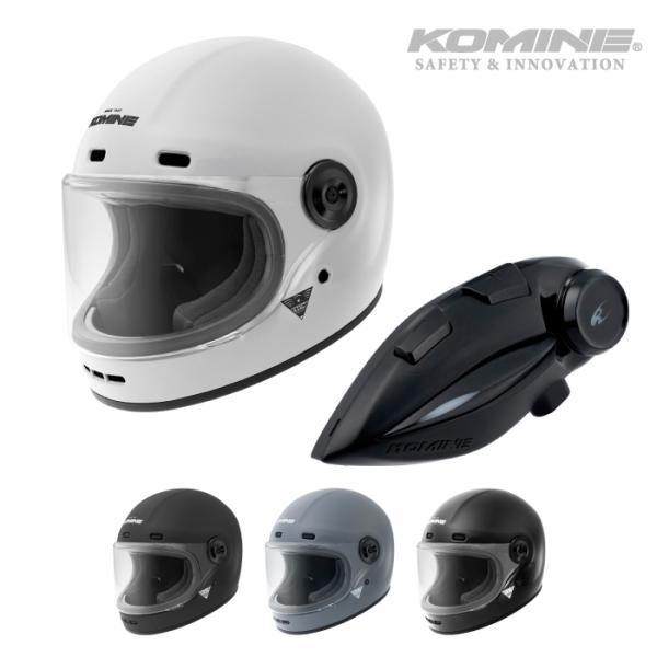 コミネ（Komine） HK-190 ネオレトロフルフェイスヘルメット + KK-902