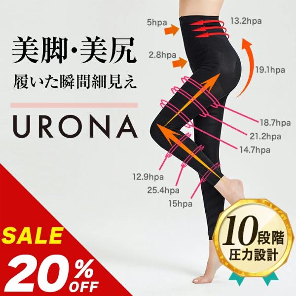 URONA（ウローナ） 着圧レギンス 着圧スパッツ 補正下着 矯正下着