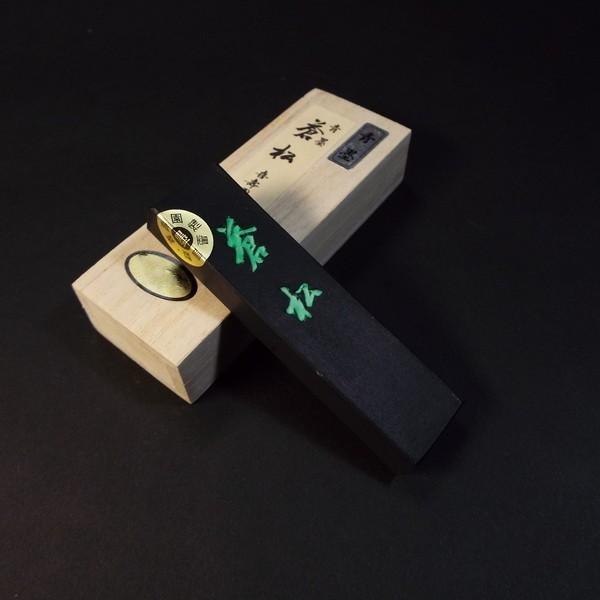 喜壽園製 仮名・水墨画用墨 青墨『蒼松』1丁型｜書道 書道用品 奈良墨