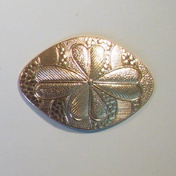 七宝ブローチ素材彫金銅板 七宝焼きアクセサリー用材料・素材 菱