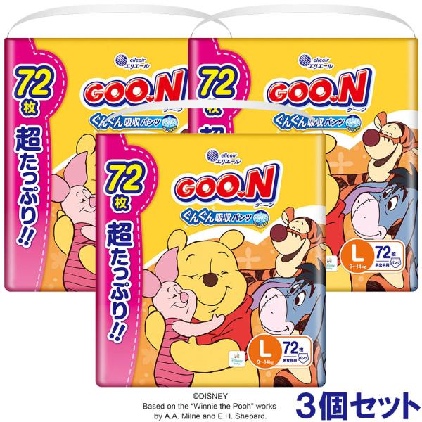 GOO.N 大王製紙 エリエール グーン ぐんぐん吸収パンツ Lサイズ 超