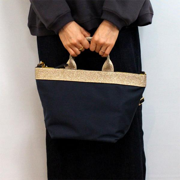 VIOLAd'ORO（ヴィオラドーロ） V-2037 2WAY ナイロン トート : Open