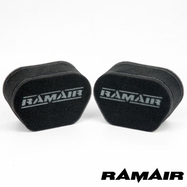 送料無料 RAMAIR エアフィルター 2連セット MS008 MSソックス FCR/TMR
