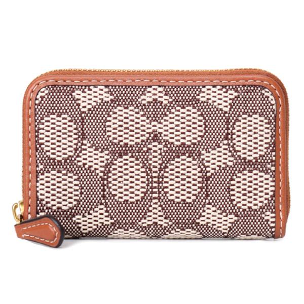 COACH（コーチ） カードケース ジャガード レザー シグネチャー