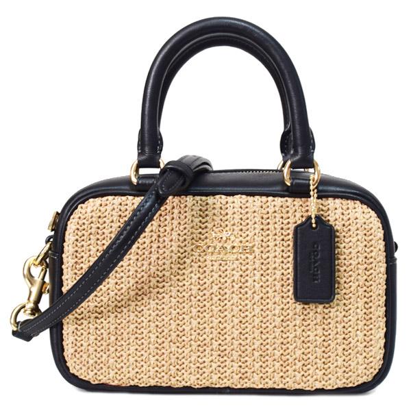 COACH（コーチ） バッグ ストロー かごバッグ ミニ サッチェル 2WAY