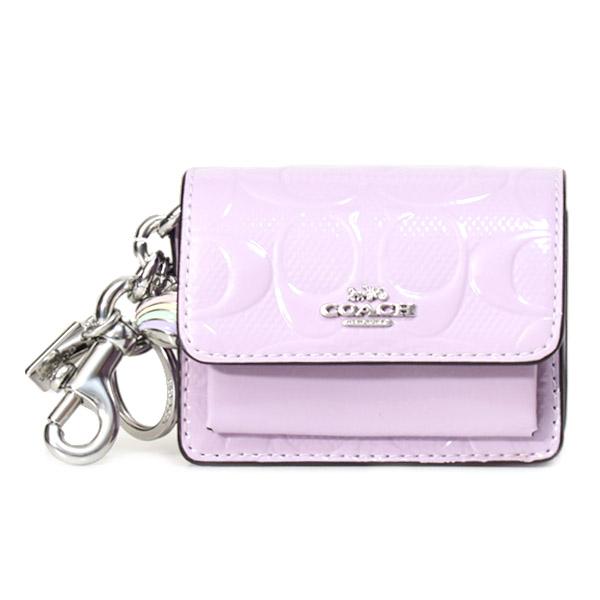 COACH（コーチ） キーホルダー パテントレザー シグネチャー ミニ