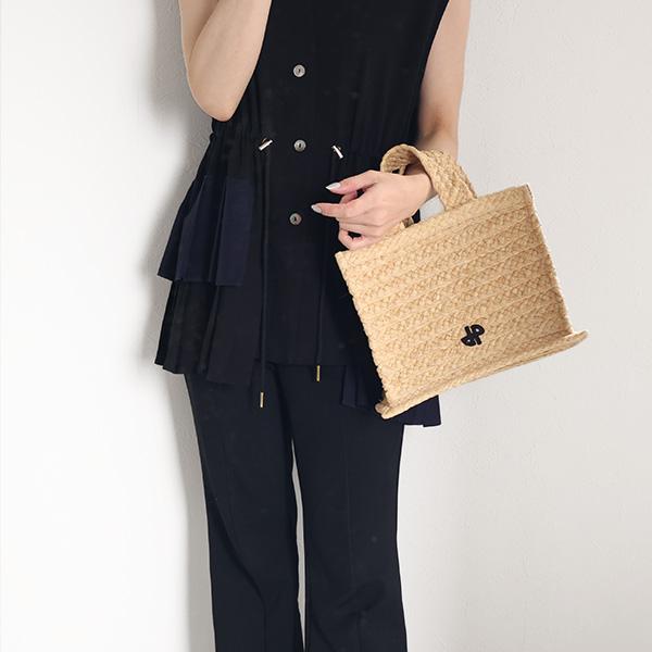 Patou パトゥ Small Rafia Tote Bag かごバッグ トートバッグ