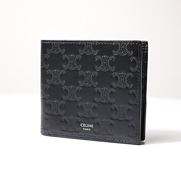 CELINE（セリーヌ） Triomphe Embossed Bi-Fold Wallet 二つ折り財布