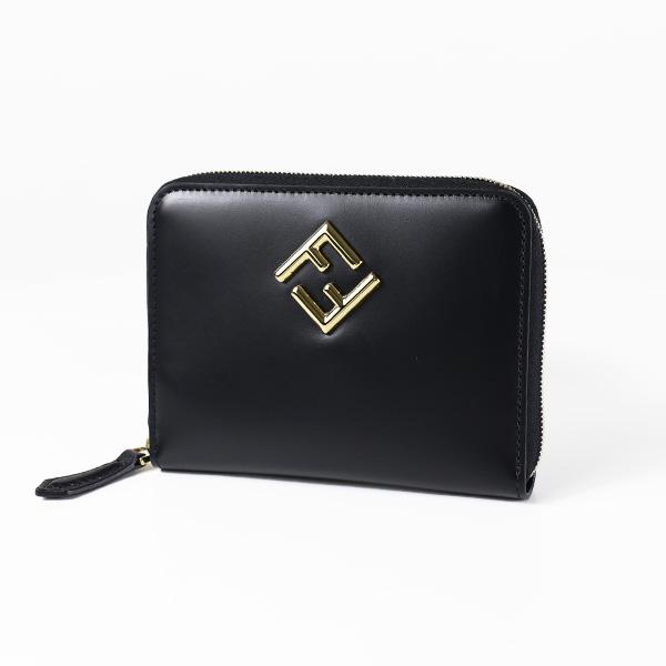FENDI（フェンディ） 二つ折り財布 FF Diamond Zip Around Bi-Fold