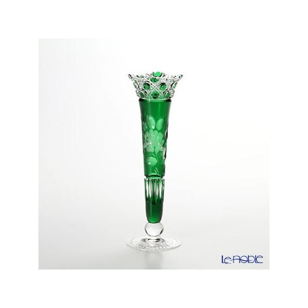 Meissen crystal マイセン 一輪挿し 花瓶 グリーン 美品 マイセン