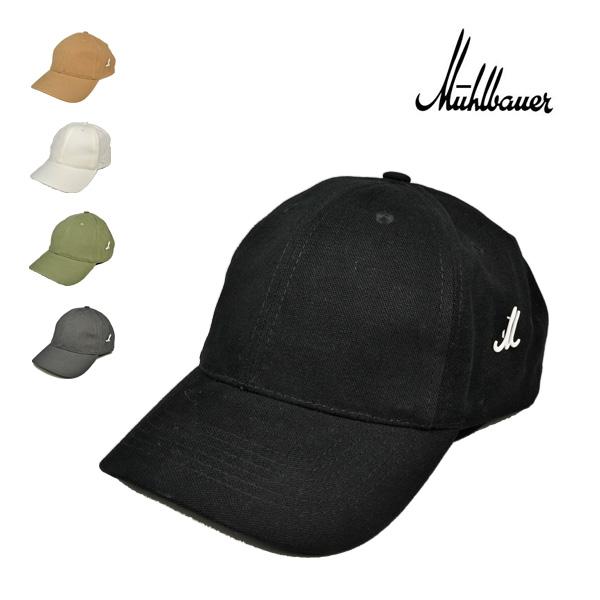 MUHLBAUER（ミュールバウアー） コットン ローキャップ 無地 ブラック